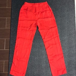 NWT H&M RED Pants SZ 4